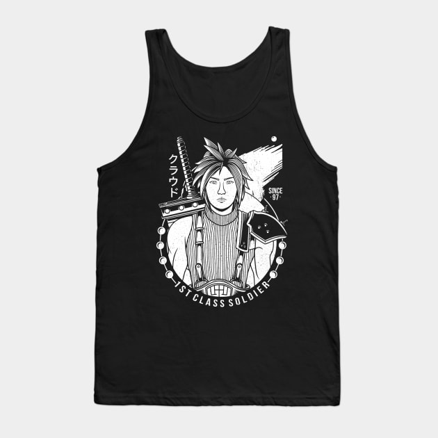 1st Class Soldier Vintage Tank Top by Alundrart